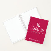 Elegante libro de bocetos fuscia regalo para ella ノートブック (内部)