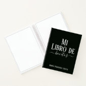 Elegante libro de bocetos verde regalo para ella ノートブック (内部)