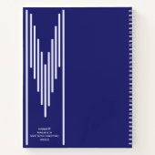 Elegante libro de bocetos violeta regalo para ella ノートブック (裏面)