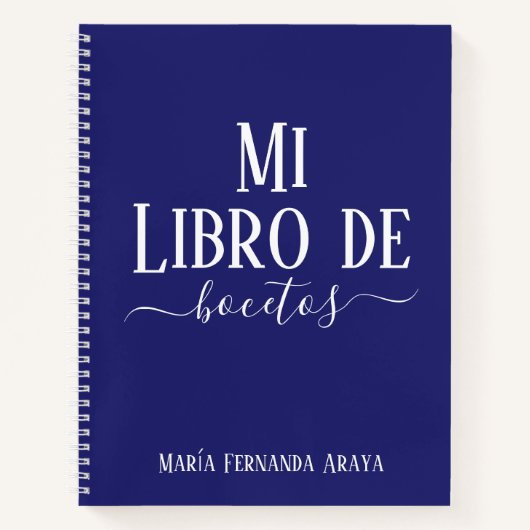 Elegante libro de bocetos violeta regalo para ella ノートブック (正面)