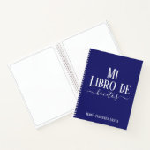 Elegante libro de bocetos violeta regalo para ella ノートブック (内部)