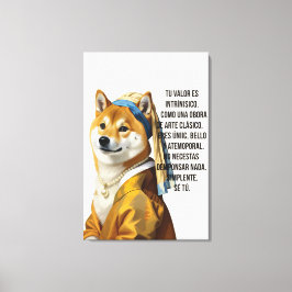 Elegante Lienzo de Colección: Vermeer con Perla キャンバスプリント