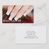 Elegante Maniküre nagel Nagelsalon Visitenkarte 名刺 (正面/裏面)