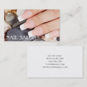 Elegante Maniküre nagel Nagelsalon Visitenkarte 名刺 (正面/裏面)