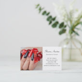  Elegante Maniküre nagel Nagelsalon Visitenkarte 名刺 (スタンド正面)