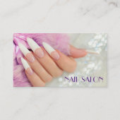  Elegante Maniküre nagel Nagelsalon Visitenkarte 名刺 (正面)