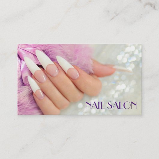 Elegante Maniküre nagel Nagelsalon Visitenkarte 名刺 (正面)