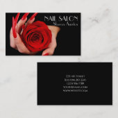  Elegante Maniküre nagel Nagelsalon Visitenkarte 名刺 (正面/裏面)