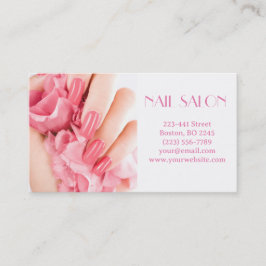 Elegante Maniküre nagel Nagelsalon Visitenkarte 名刺