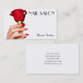  Elegante Maniküre nagel Nagelsalon Visitenkarte 名刺 (正面/裏面)