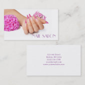  Elegante Maniküre nagel Nagelsalon Visitenkarte 名刺 (正面/裏面)
