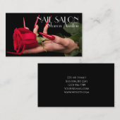 Elegante Maniküre nagel Nagelsalon Visitenkarte 名刺 (正面/裏面)