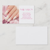 Elegante Maniküre nagel Nagelsalon Visitenkarte 名刺 (正面/裏面)