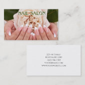 Elegante Maniküre nagel Nagelsalon Visitenkarte 名刺 (正面/裏面)