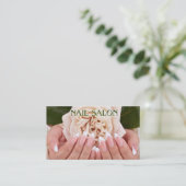 Elegante Maniküre nagel Nagelsalon Visitenkarte 名刺 (スタンド正面)