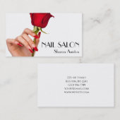  Elegante Maniküre nagel Nagelsalon Visitenkarte 名刺 (正面/裏面)