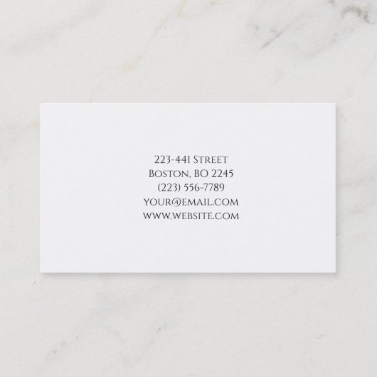  Elegante Maniküre nagel Nagelsalon Visitenkarte 名刺 (裏面)