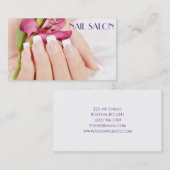 Elegante Maniküre nagel Nagelsalon Visitenkarte 名刺 (正面/裏面)