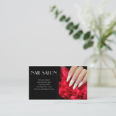 Elegante Maniküre nagel Nagelsalon Visitenkarte 名刺 (スタンド正面)