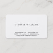 Elegante metal profesional 名刺 (裏面)