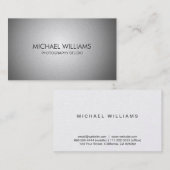 Elegante metal profesional simple brillo mate 名刺 (正面/裏面)