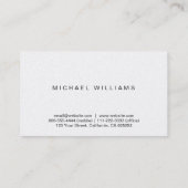 Elegante metal profesional simple brillo mate 名刺 (裏面)