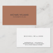 Elegante metal profesional simple brillo mate 名刺 (正面/裏面)