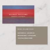 ELEGANTE METAL PROFESIONAL TELA GASA DECORACION 名刺 (正面/裏面)