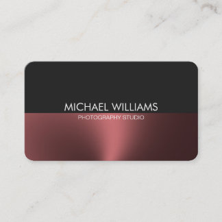 Elegante Metal Pulido Profesional 名刺