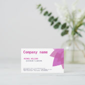 ELEGANTE MODERNA FLOR FLORISTERÍA FLORES BLANCO 名刺 (スタンド正面)