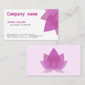 ELEGANTE MODERNA FLOR FLORISTERÍA FLORES BLANCO 名刺 (正面/裏面)