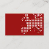ELEGANTE MODERNO MAPA EUROPA INTERNACIONAL BLANCO 名刺 (裏面)