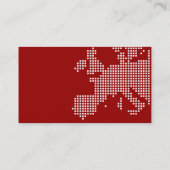 ELEGANTE MODERNO MAPA EUROPA INTERNACIONAL BLANCO 名刺 (裏面)