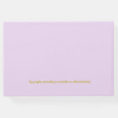 Elegante <moderno Minimalista ゲストブック (裏面)