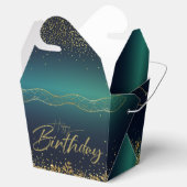elegante para cumple turquesa degradado フェイバーボックス (オープン)