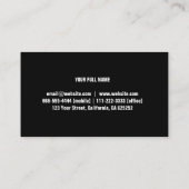 Elegante plata moderna profesional reparación 名刺 (裏面)