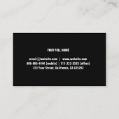 Elegante plata moderna  profesional reparación 名刺 (裏面)