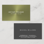 Elegante Profesional Abogado Dorada 名刺 (正面/裏面)