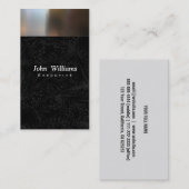 Elegante profesional cerciopelo freelance 名刺 (正面/裏面)