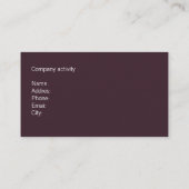 ELEGANTE PROFESIONAL CIRUGIA ESTETICA MEDICO 名刺 (裏面)