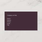 ELEGANTE PROFESIONAL CIRUGIA ESTETICA MEDICO 名刺 (裏面)