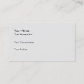 Elegante Profesional Metal Acero Metálico Aluminio 名刺 (裏面)