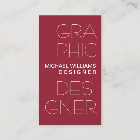 ELEGANTE PROFESIONAL MINIMALISTA 名刺 (正面)