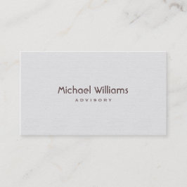 ELEGANTE PROFESIONAL MINIMALISTA SIMPLE BLANCO 名刺