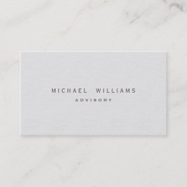 ELEGANTE PROFESIONAL MINIMALISTA SIMPLE BLANCO 名刺