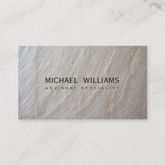 ELEGANTE PROFESIONAL ROCA PIEDRA BLANCO NATURAL 名刺