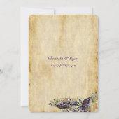 Élegante, rústico de campo, boda en viñedo 招待状 (裏面)