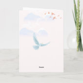 Elegante Save the Date Karte im Goldbogen mit Brau カード (裏面)