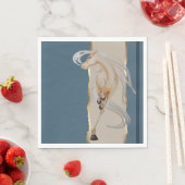 Elegante Serviette mit edlem Pferdemotiv  スタンダードランチョンナプキン (インサイチュ)