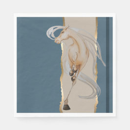 Elegante Serviette mit edlem Pferdemotiv  スタンダードランチョンナプキン